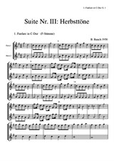 Suite Nr.III - 1 Fanfare C-Dur